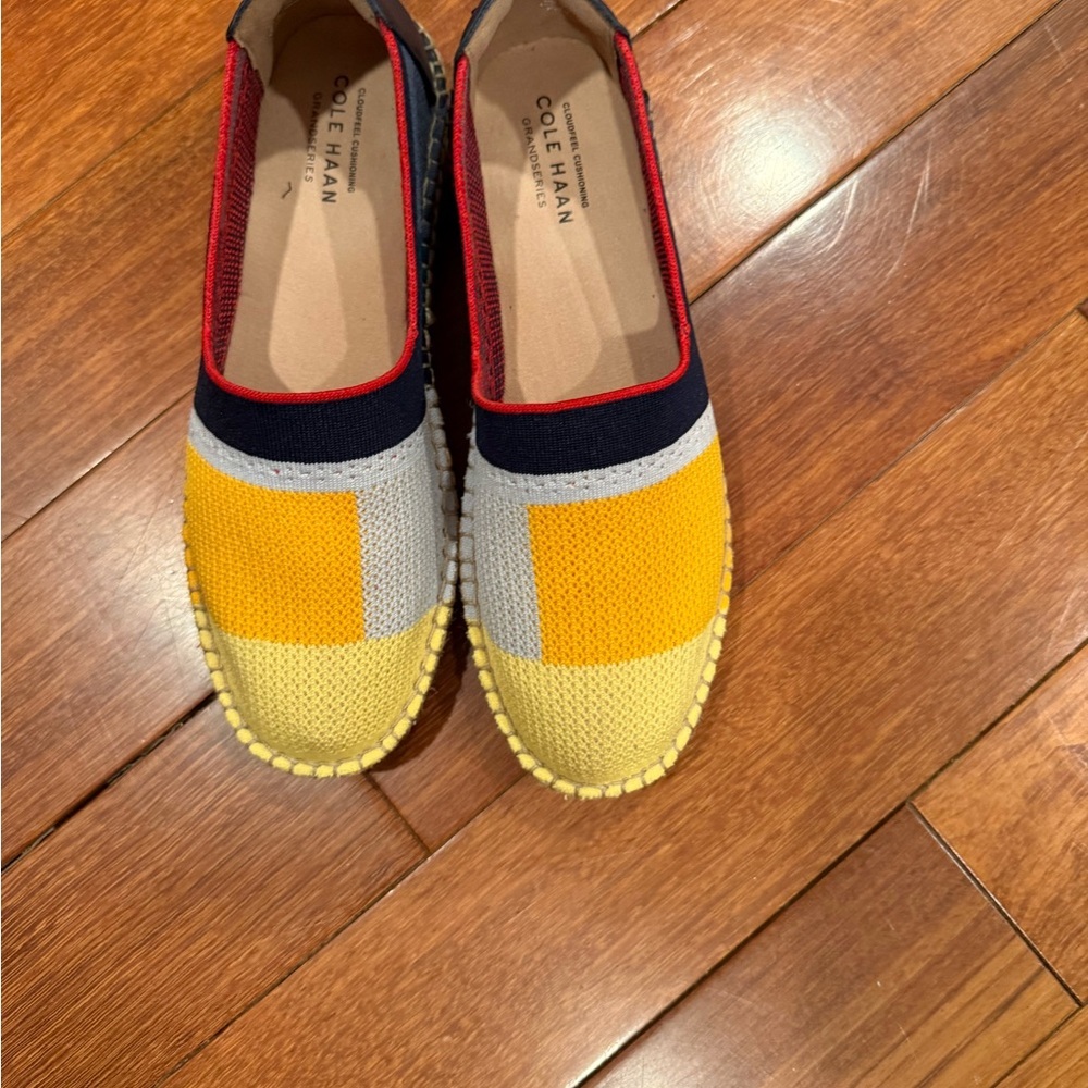 Cole Haan Yellow and Gray Espadrilles - Picture 1 of 3